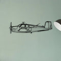 Beechcraft V35 Classic Aircraft Silhouette Metal Wall Art - Tinvibe