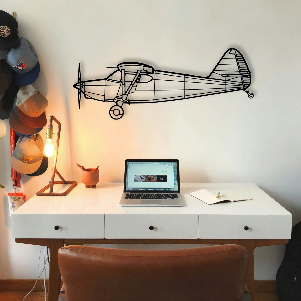 Bell 212 Sentry 2 Classic Aircraft Silhouette Metal Wall Art - Tinvibe