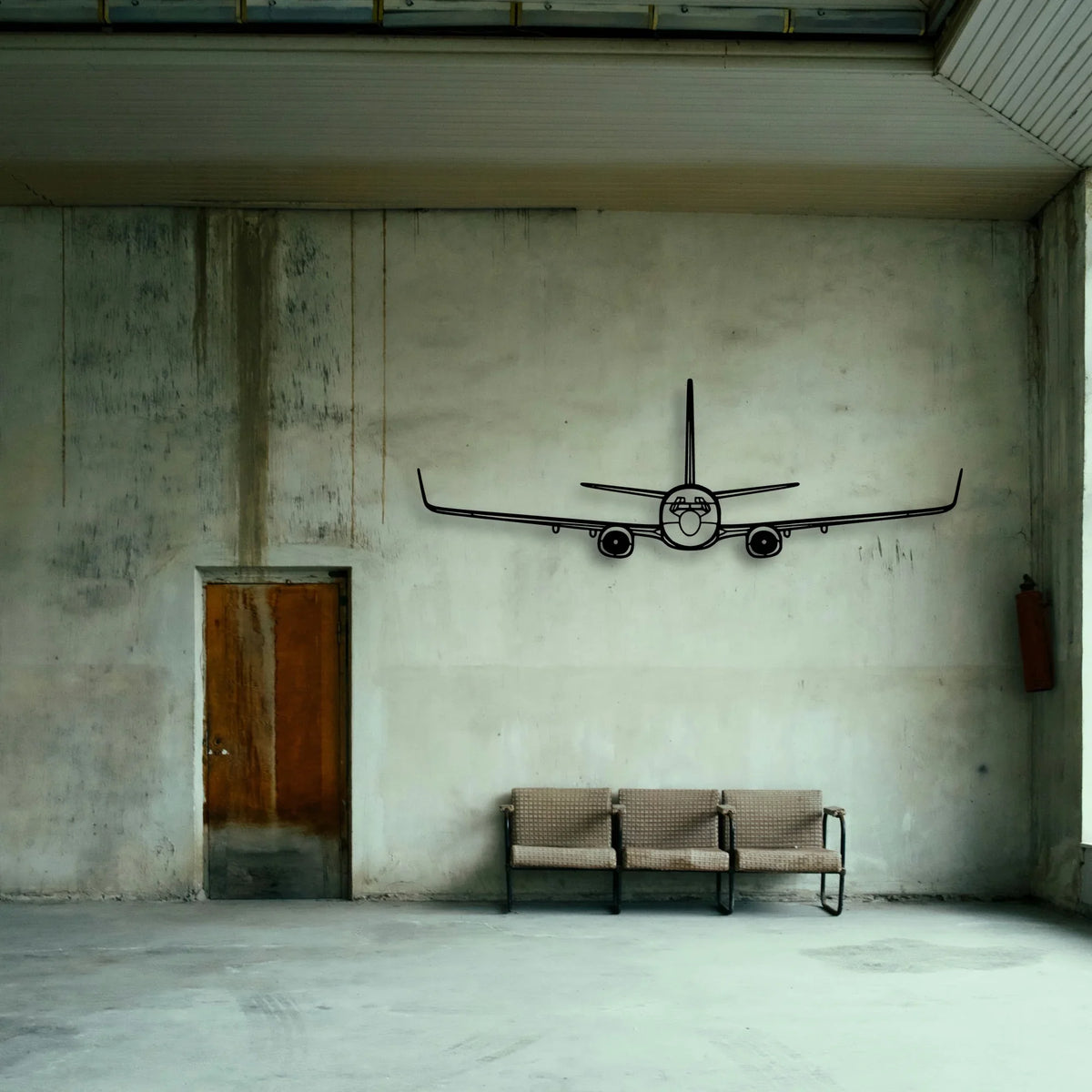 C 40A Clipper Classic Aircraft Silhouette Metal Wall Art - Tinvibe