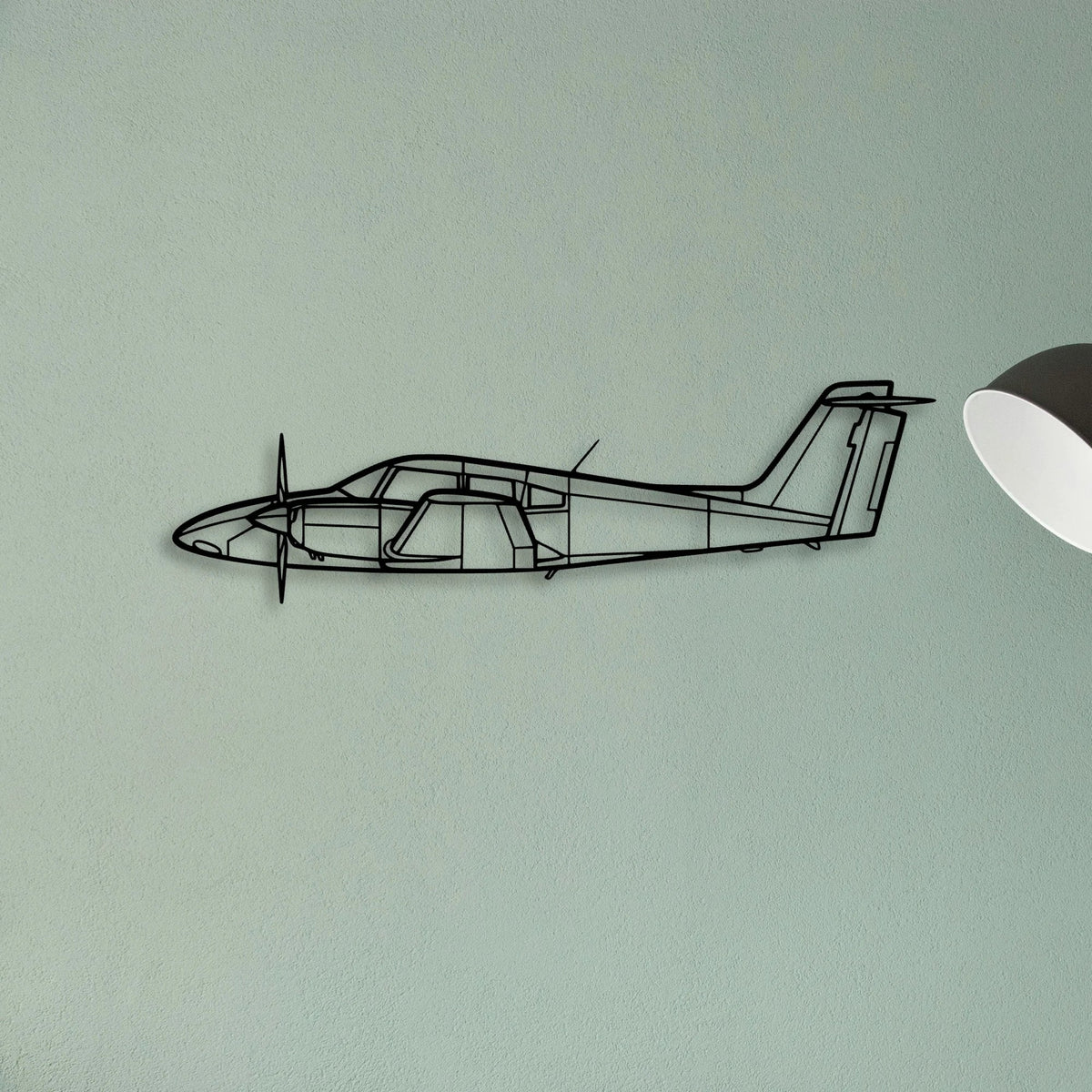 C45 H Expeditor Classic Aircraft Silhouette Metal Wall Art - Tinvibe