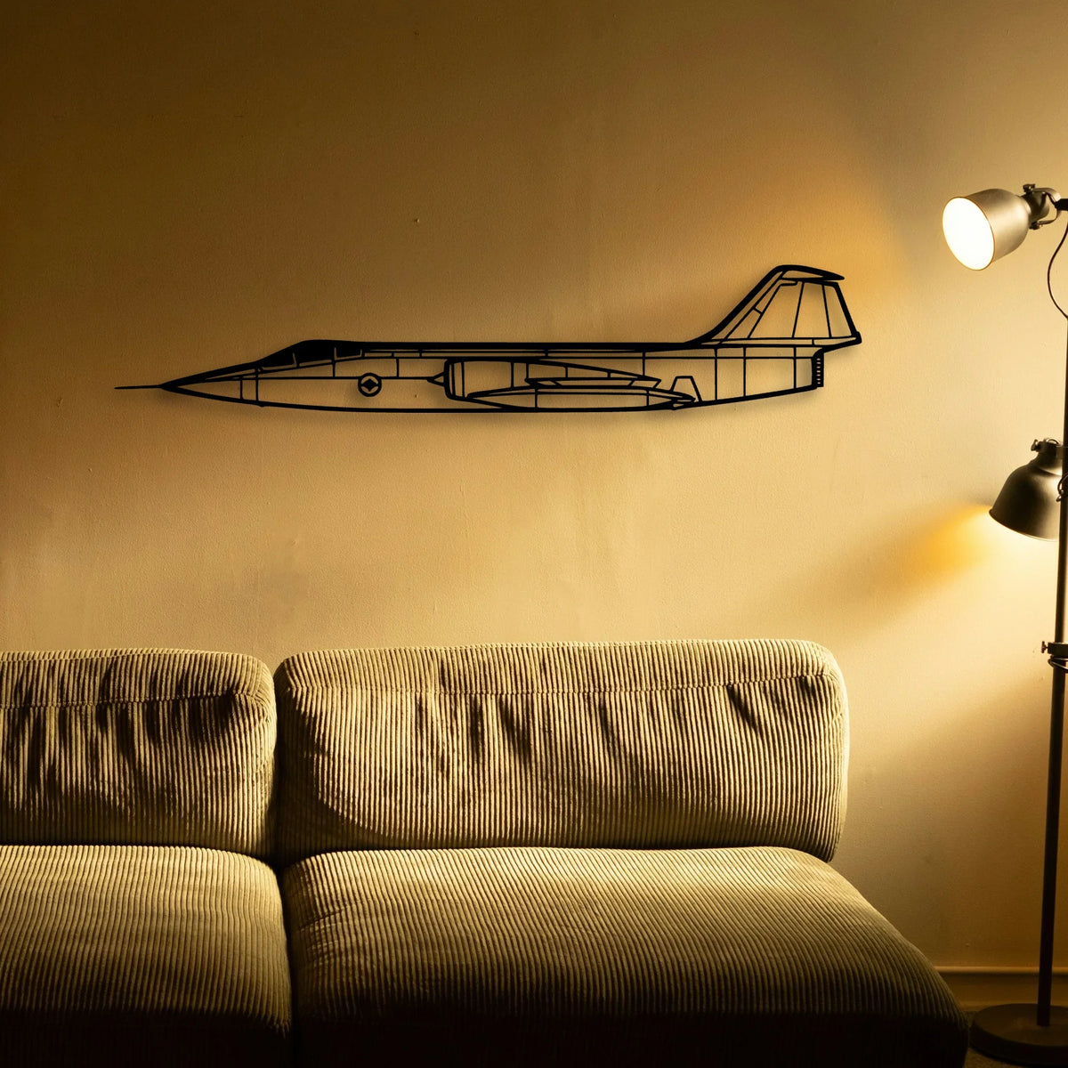 Cf 104 Classic Aircraft Silhouette Metal Wall Art - Tinvibe