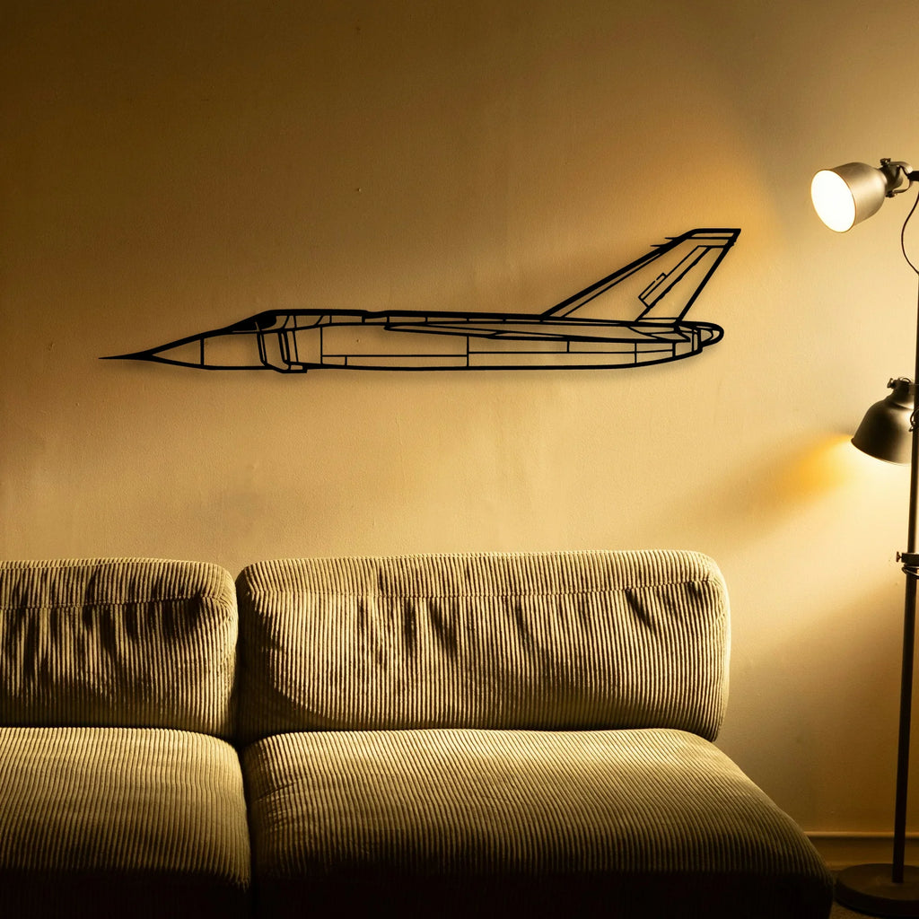 Cf 105 Arrow 3 Classic Aircraft Silhouette Metal Wall Art - Tinvibe