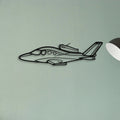 Cirrus SF30 Classic Aircraft Silhouette Metal Wall Art - Tinvibe