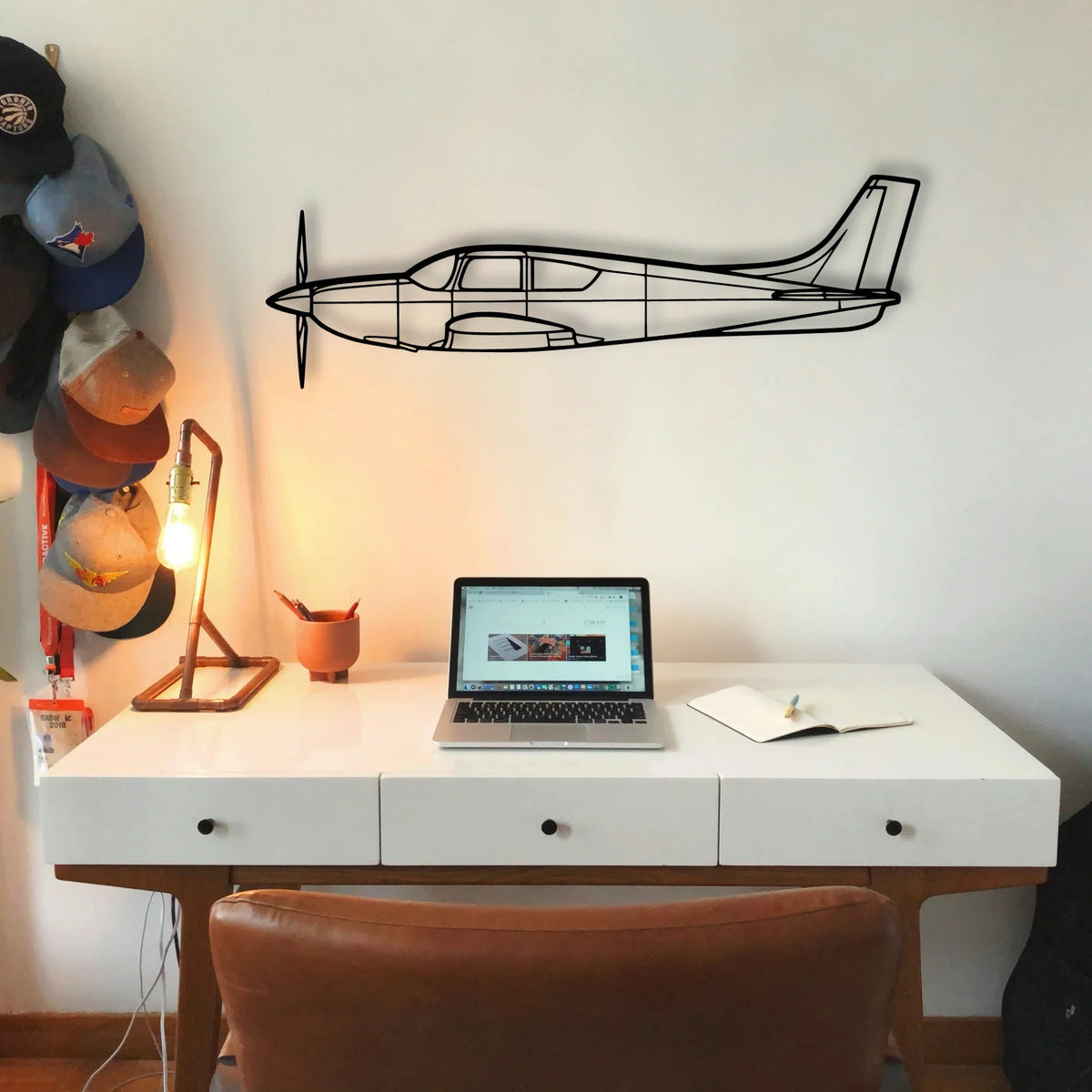 Citabria 2 Classic Aircraft Silhouette Metal Wall Art - Tinvibe