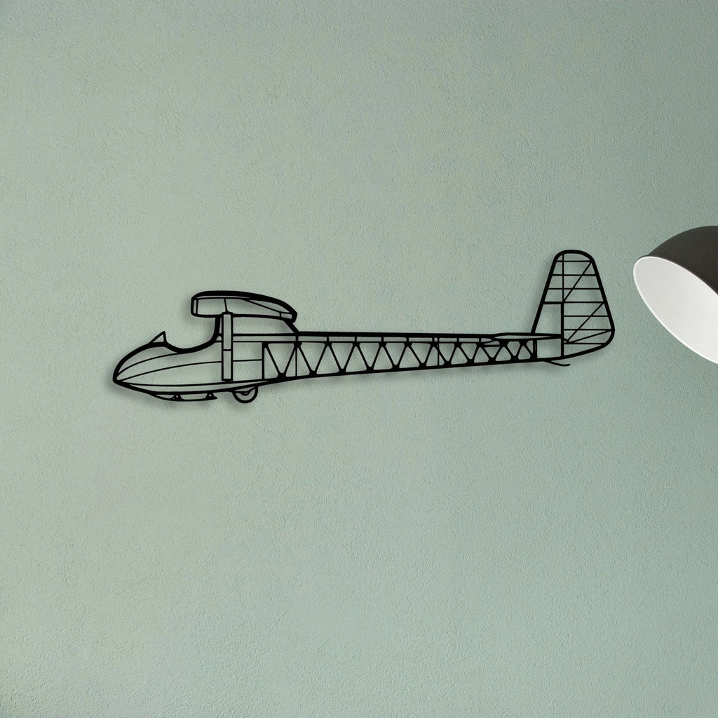 Citation Mustang Classic Aircraft Silhouette Metal Wall Art - Tinvibe