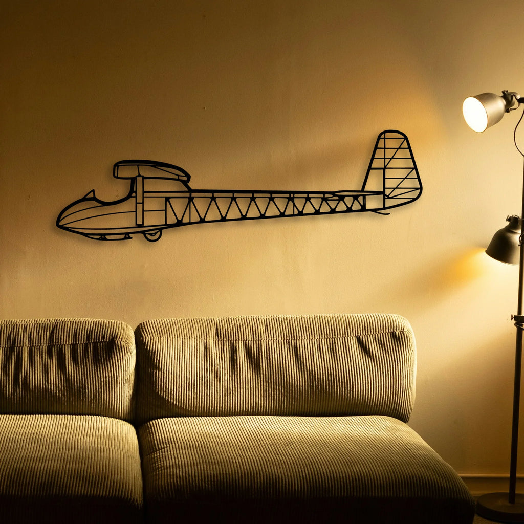 Citation Mustang Classic Aircraft Silhouette Metal Wall Art - Tinvibe