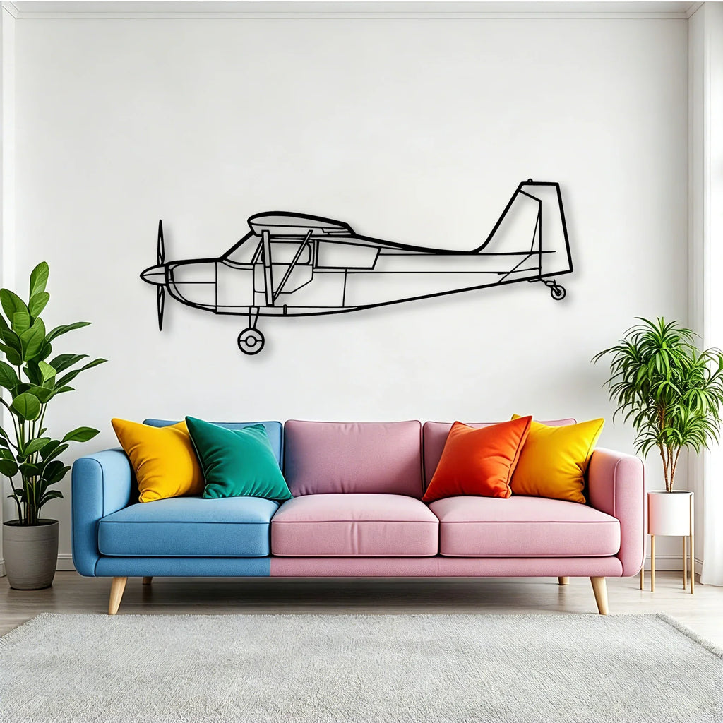CRJ900 Classic Aircraft Silhouette Metal Wall Art - Tinvibe