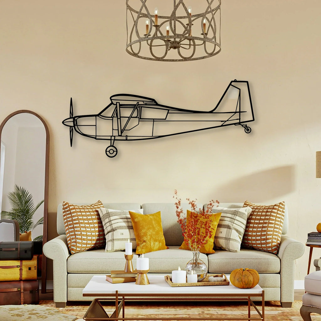 CRJ900 Classic Aircraft Silhouette Metal Wall Art - Tinvibe