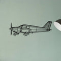 DA40 Classic Aircraft Silhouette Metal Wall Art - Tinvibe
