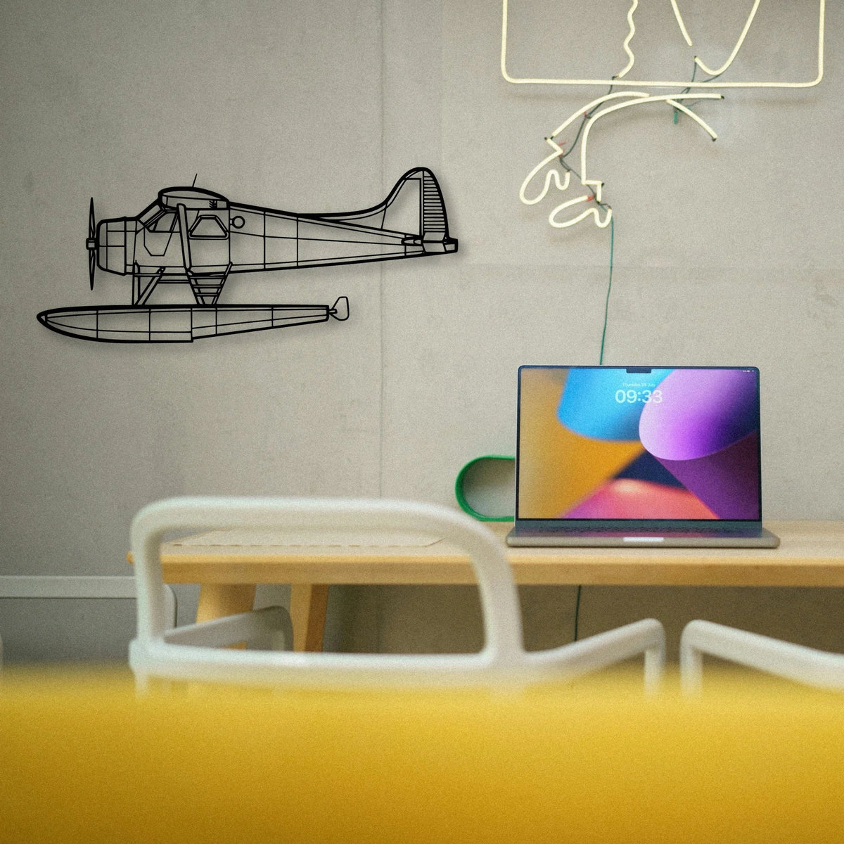 Douglas Md 11 Classic Aircraft Silhouette Metal Wall Art - Tinvibe