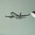 E175 Classic Aircraft Silhouette Metal Wall Art - Tinvibe