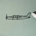 EC120 Classic Aircraft Silhouette Metal Wall Art - Tinvibe