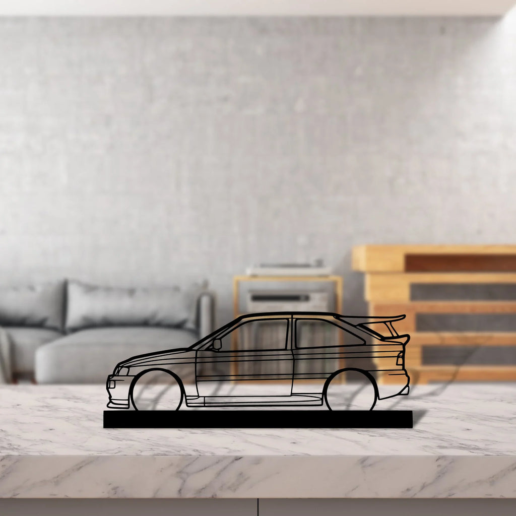 escort-cossworth-1993 Silhouette Metal Art Stand - Tinvibe
