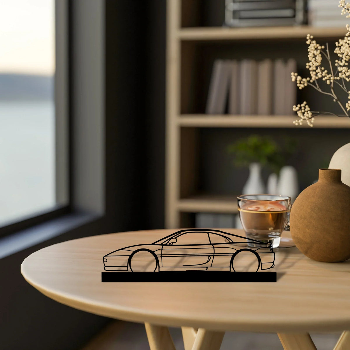 f355 Silhouette Metal Art Stand - Tinvibe