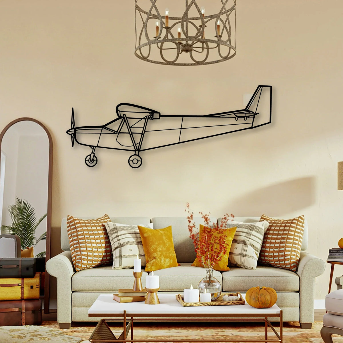 F35A Lightning Ll Classic Aircraft Silhouette Metal Wall Art - Tinvibe