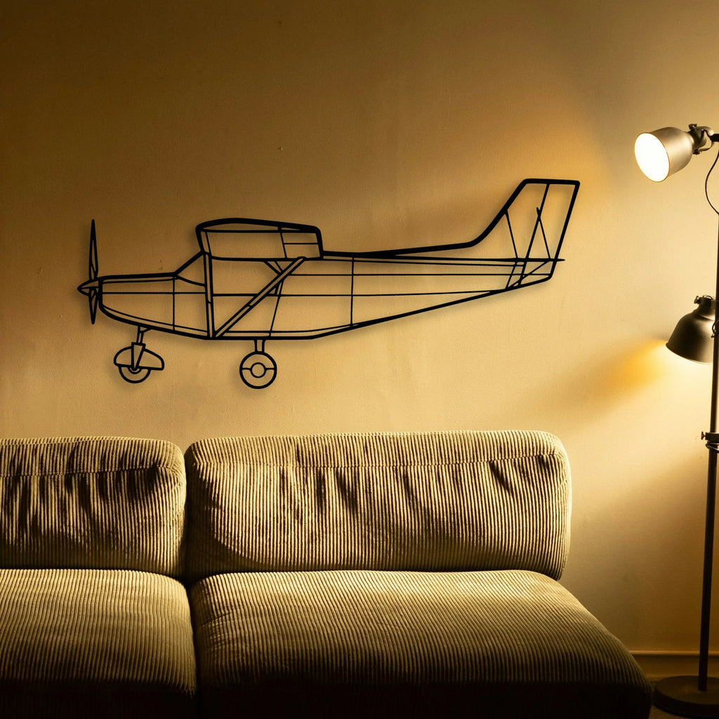 F4U 1A Corsair Classic Aircraft Silhouette Metal Wall Art - Tinvibe