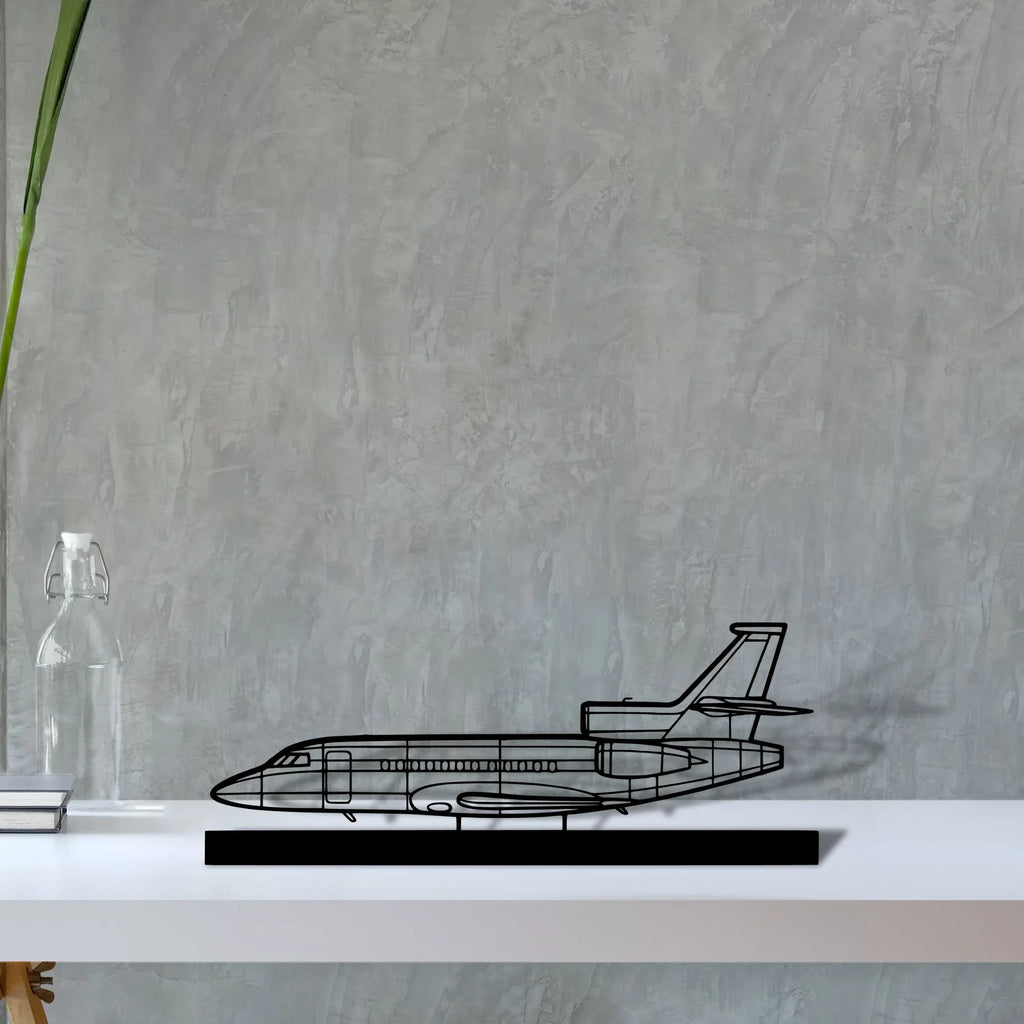 falcon-900ex-3 Silhouette Metal Art Stand - Tinvibe
