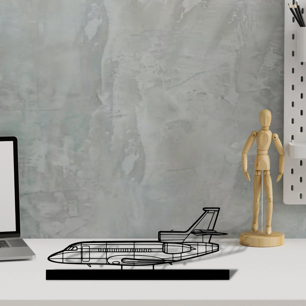 falcon-900ex-3 Silhouette Metal Art Stand - Tinvibe