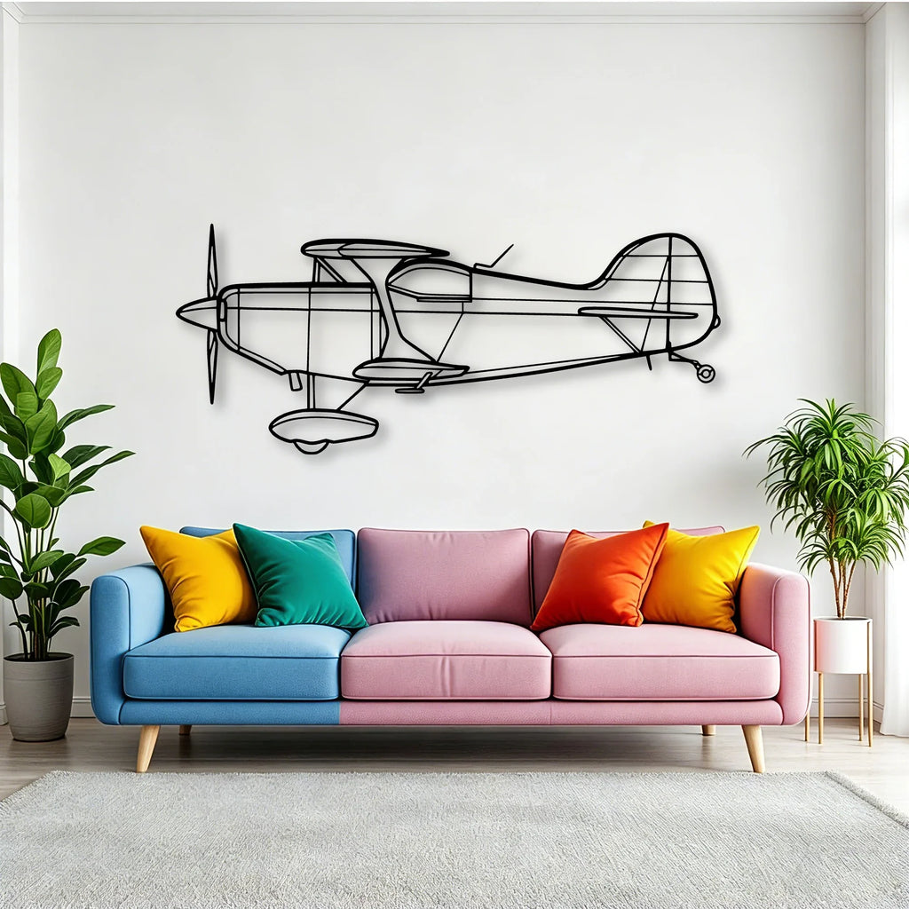 Falcon 900EX Classic Aircraft Silhouette Metal Wall Art - Tinvibe