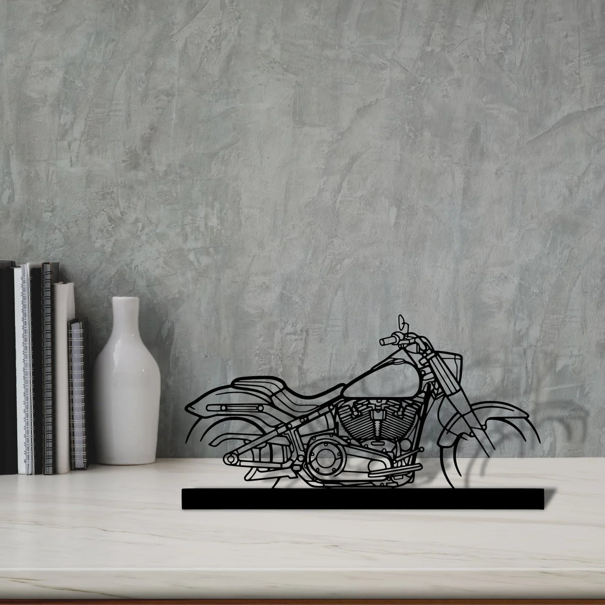 fat-boy Silhouette Metal Art Stand - Tinvibe