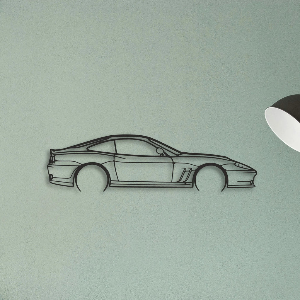 Ferrari 550 Maranello Classic Silhouette Metal Wall Art - Tinvibe