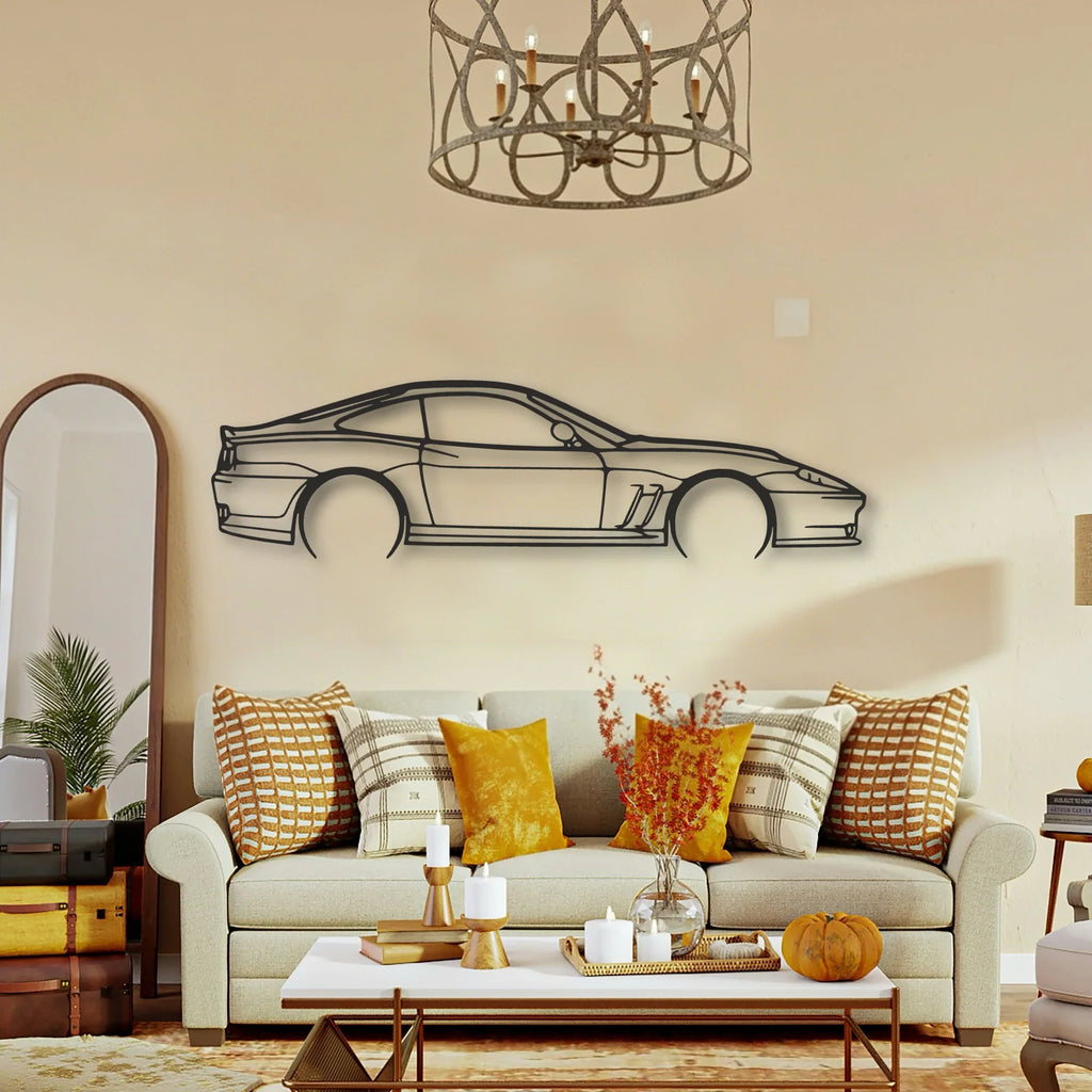 Ferrari 550 Maranello Classic Silhouette Metal Wall Art - Tinvibe
