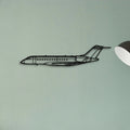 Global 6000 2018 Classic Aircraft Silhouette Metal Wall Art - Tinvibe