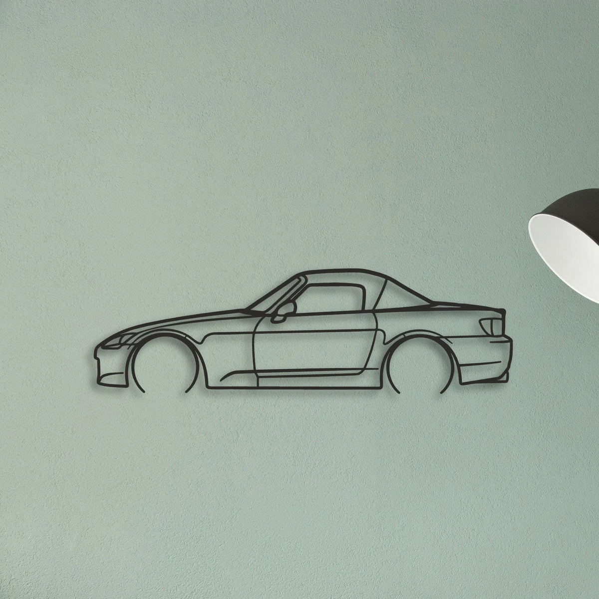 Honda S2000 Classic Silhouette Metal Wall Art - Tinvibe