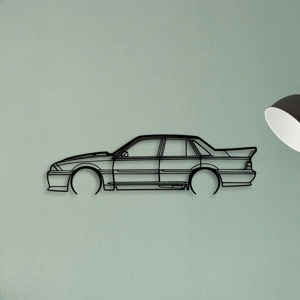 HSV VL SS 1988 Classic Silhouette Metal Wall Art - Tinvibe