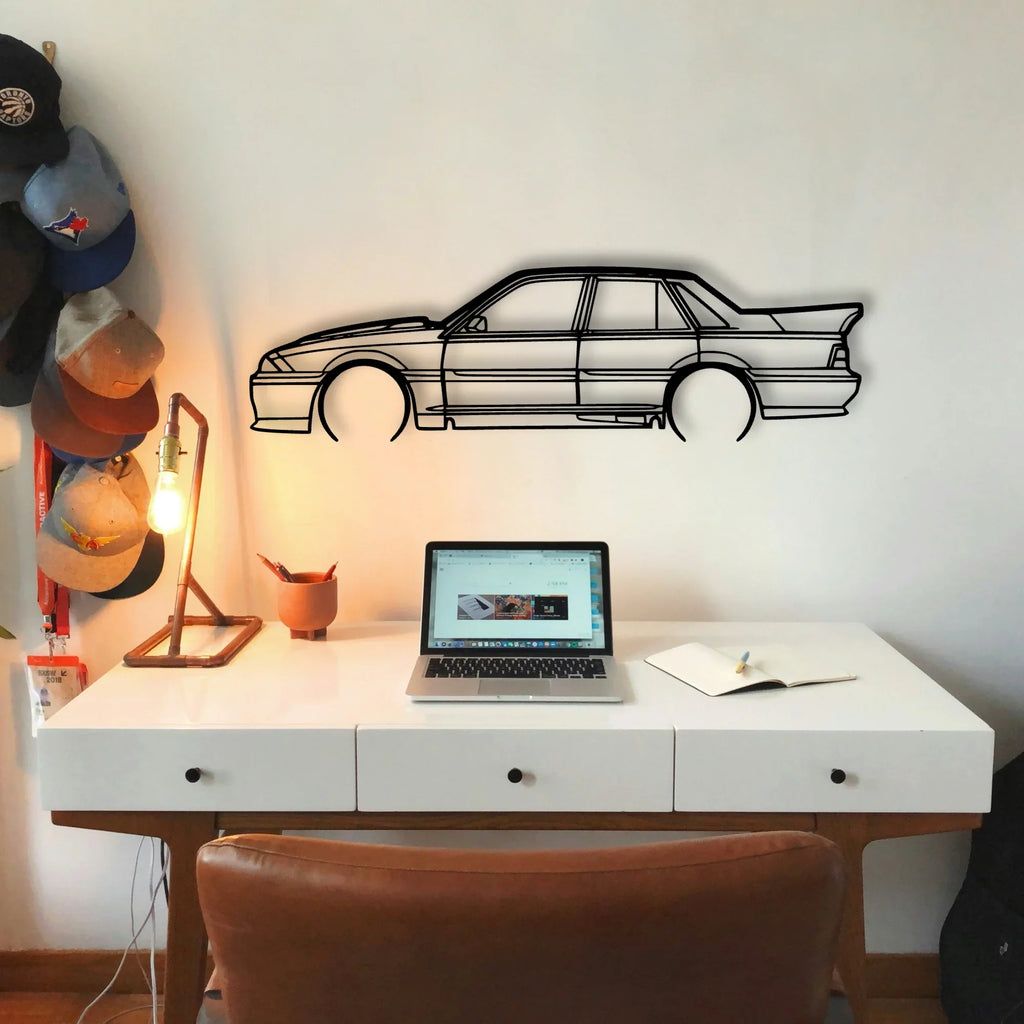 HSV VL SS 1988 Classic Silhouette Metal Wall Art - Tinvibe