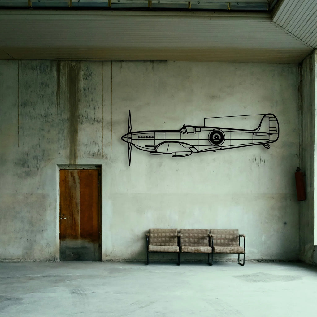Hu 16B Albatross Classic Aircraft Silhouette Metal Wall Art - Tinvibe