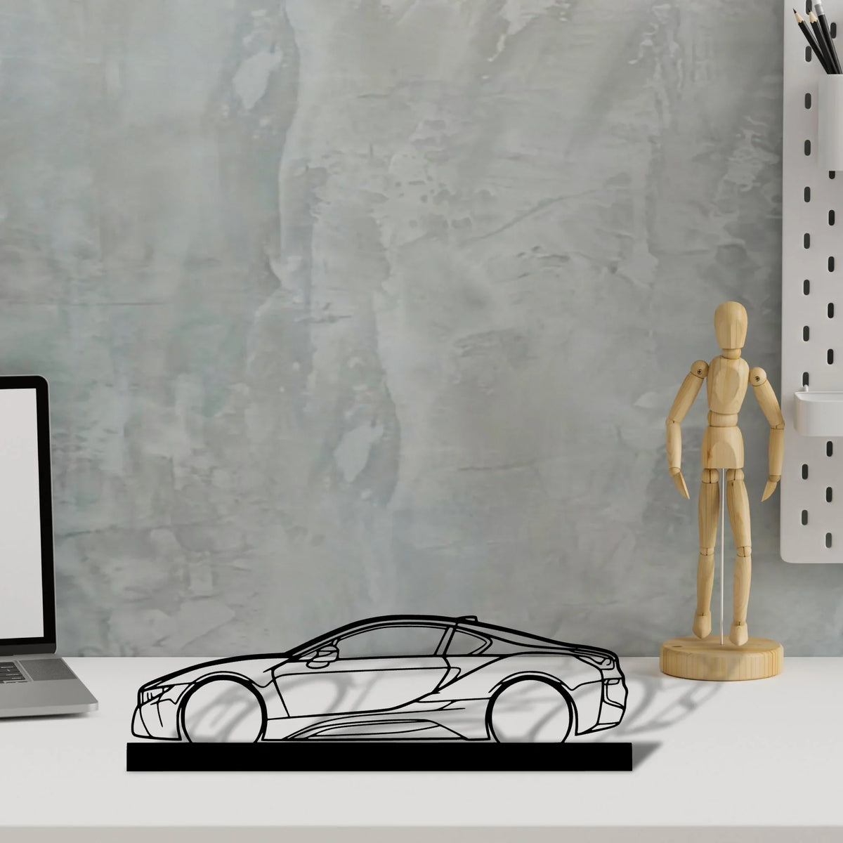 i8 Silhouette Metal Art Stand - Tinvibe