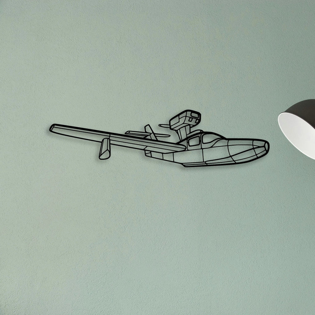 Jumper Diy Classic Aircraft Silhouette Metal Wall Art - Tinvibe