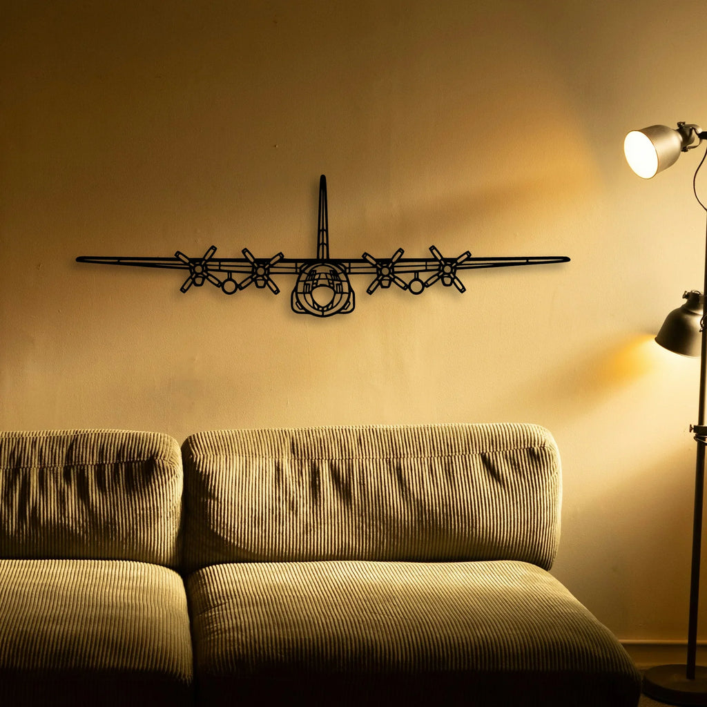 L 749A Classic Aircraft Silhouette Metal Wall Art - Tinvibe