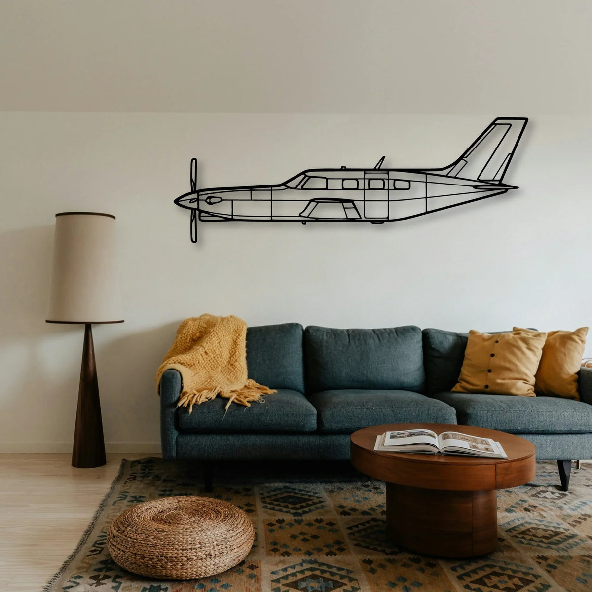 Lancaster Mk I Classic Aircraft Silhouette Metal Wall Art - Tinvibe