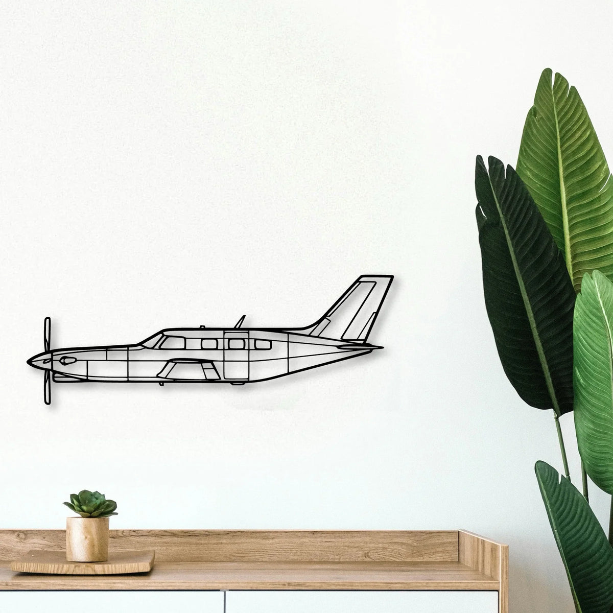 Lancaster Mk I Classic Aircraft Silhouette Metal Wall Art - Tinvibe