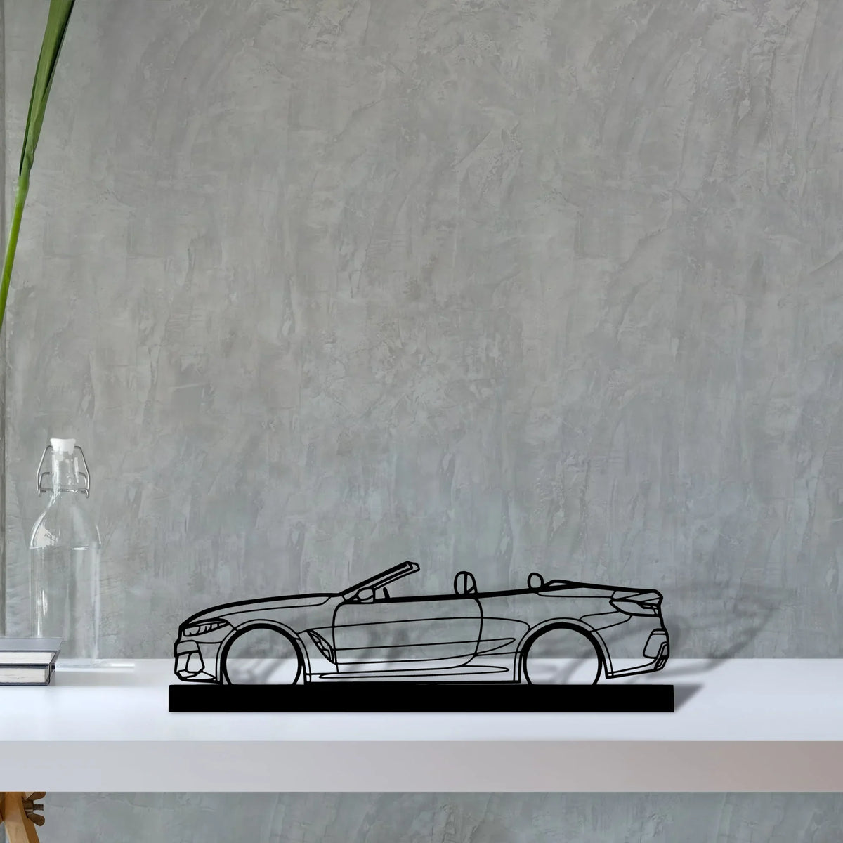 m850i-convertible Silhouette Metal Art Stand - Tinvibe