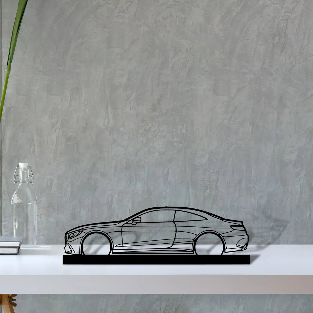 mercedes-s63-coupe Silhouette Metal Art Stand - Tinvibe