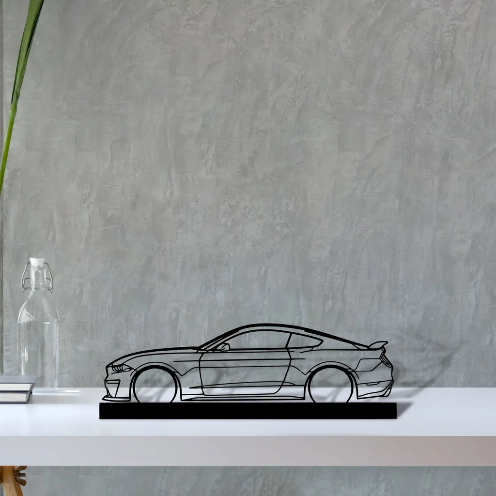 mustang-gt-s550 Silhouette Metal Art Stand - Tinvibe