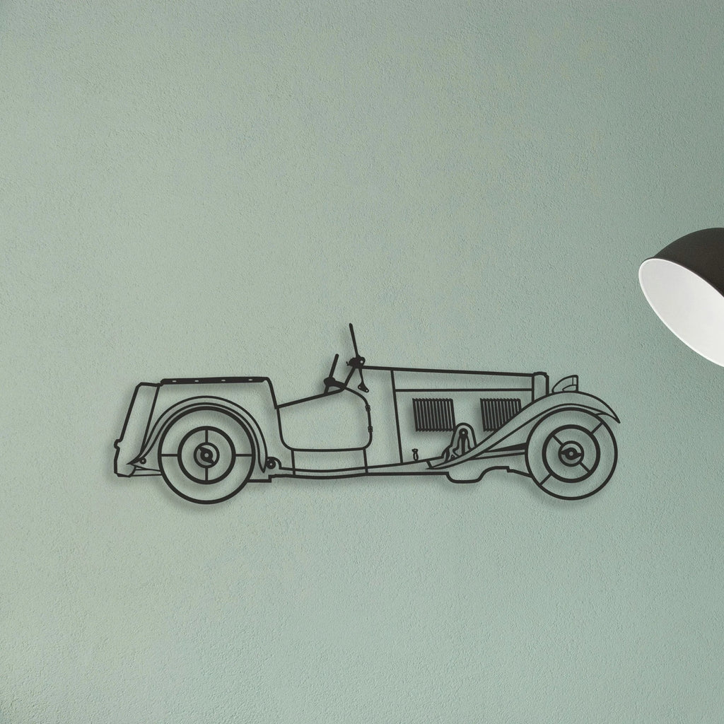 OLD Classic CAR Classic Silhouette Metal Wall Art - Tinvibe