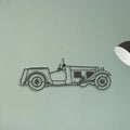 OLD Classic CAR Classic Silhouette Metal Wall Art - Tinvibe