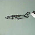 P 180 Avanti Classic Aircraft Silhouette Metal Wall Art - Tinvibe