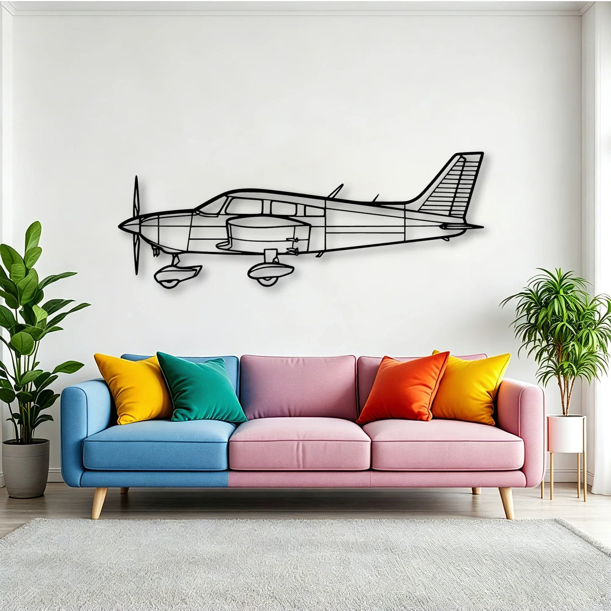 P 3C Orion Classic Aircraft Silhouette Metal Wall Art - Tinvibe