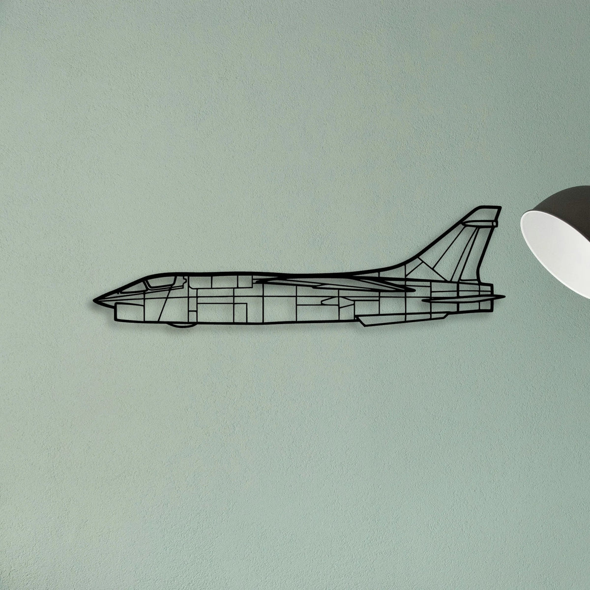 P 47D Classic Aircraft Silhouette Metal Wall Art - Tinvibe