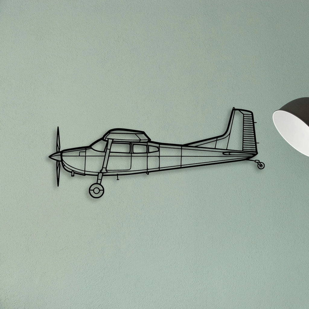 PA 30 Twin Comanche Classic Aircraft Silhouette Metal Wall Art - Tinvibe