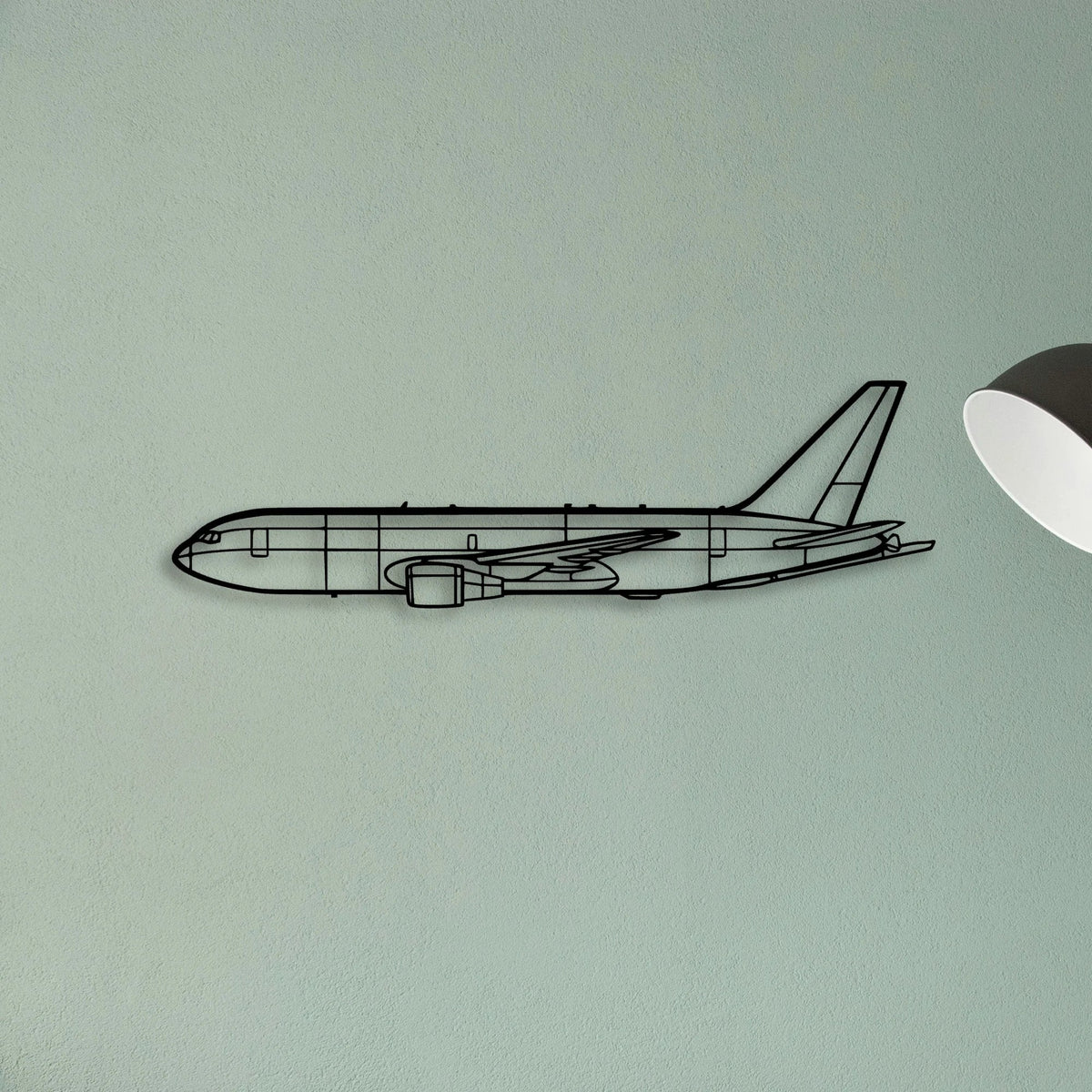 PA 38 Tomahawk Classic Aircraft Silhouette Metal Wall Art - Tinvibe