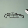 Porsche Panamera GTS 2023 Classic Silhouette Metal Wall Art - Tinvibe
