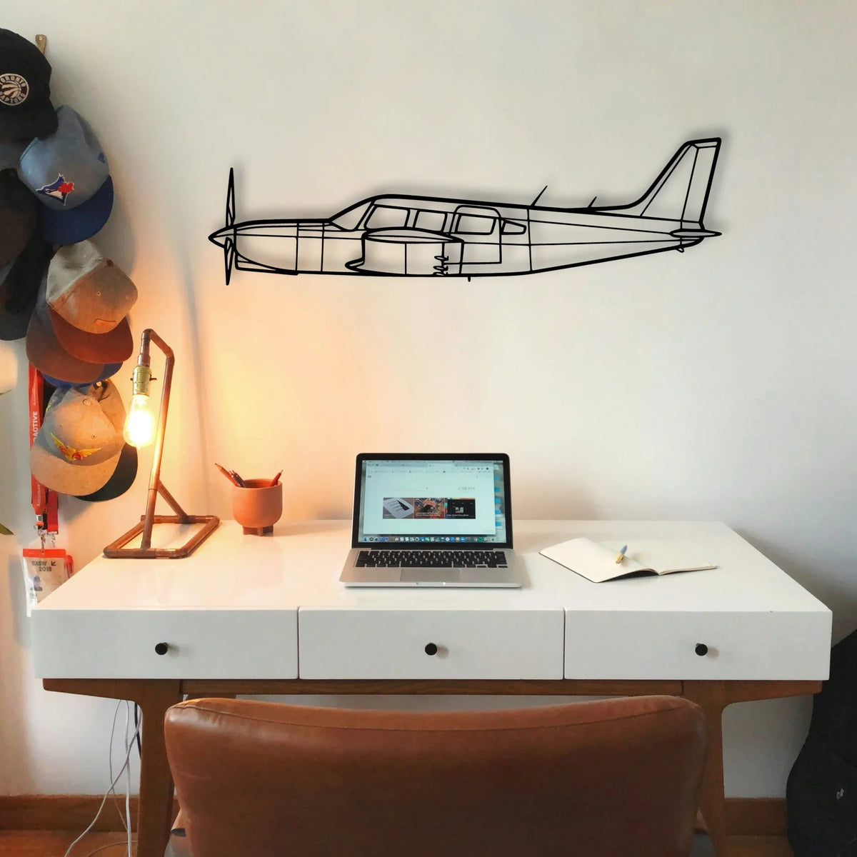Praetor 600 Classic Aircraft Silhouette Metal Wall Art - Tinvibe