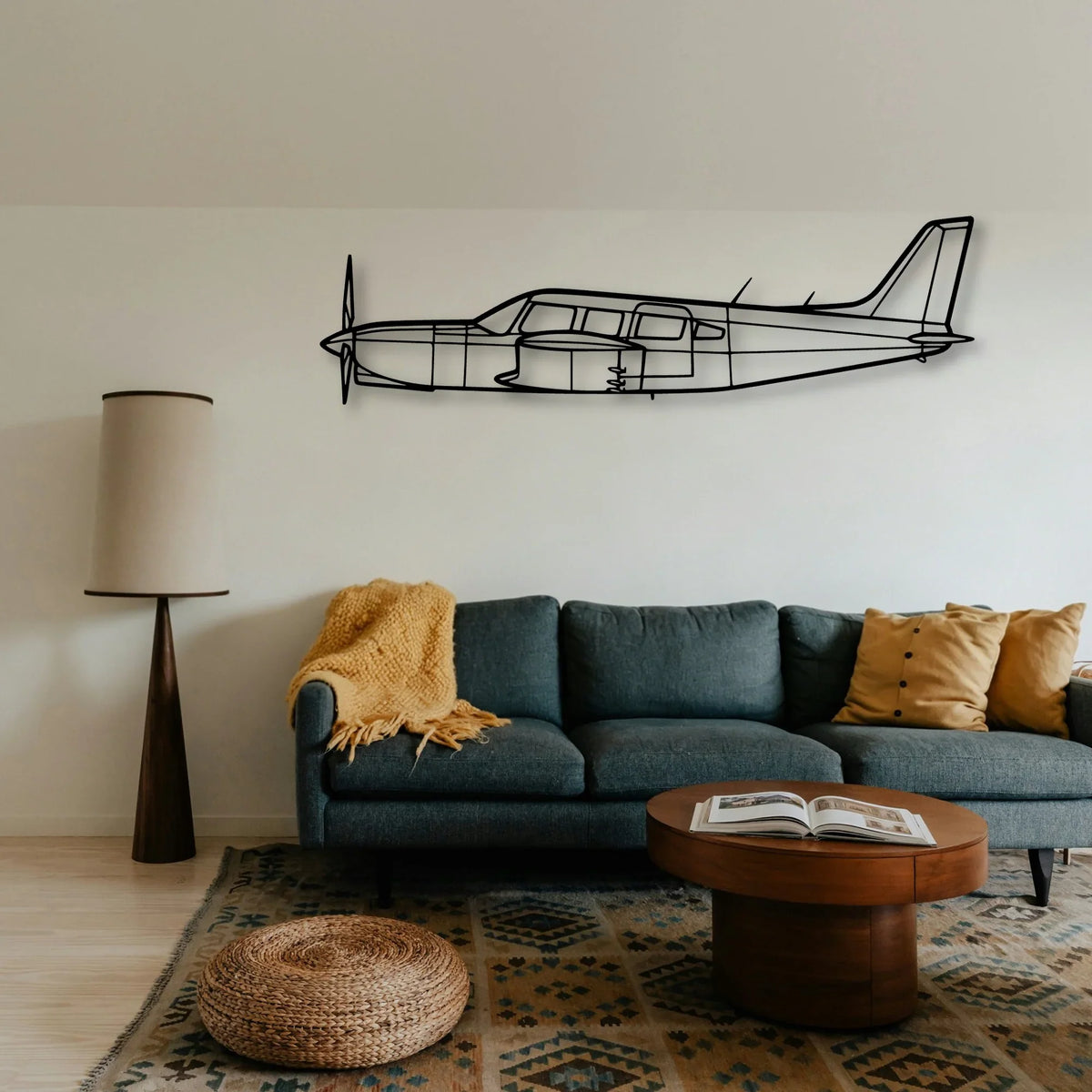 Praetor 600 Classic Aircraft Silhouette Metal Wall Art - Tinvibe