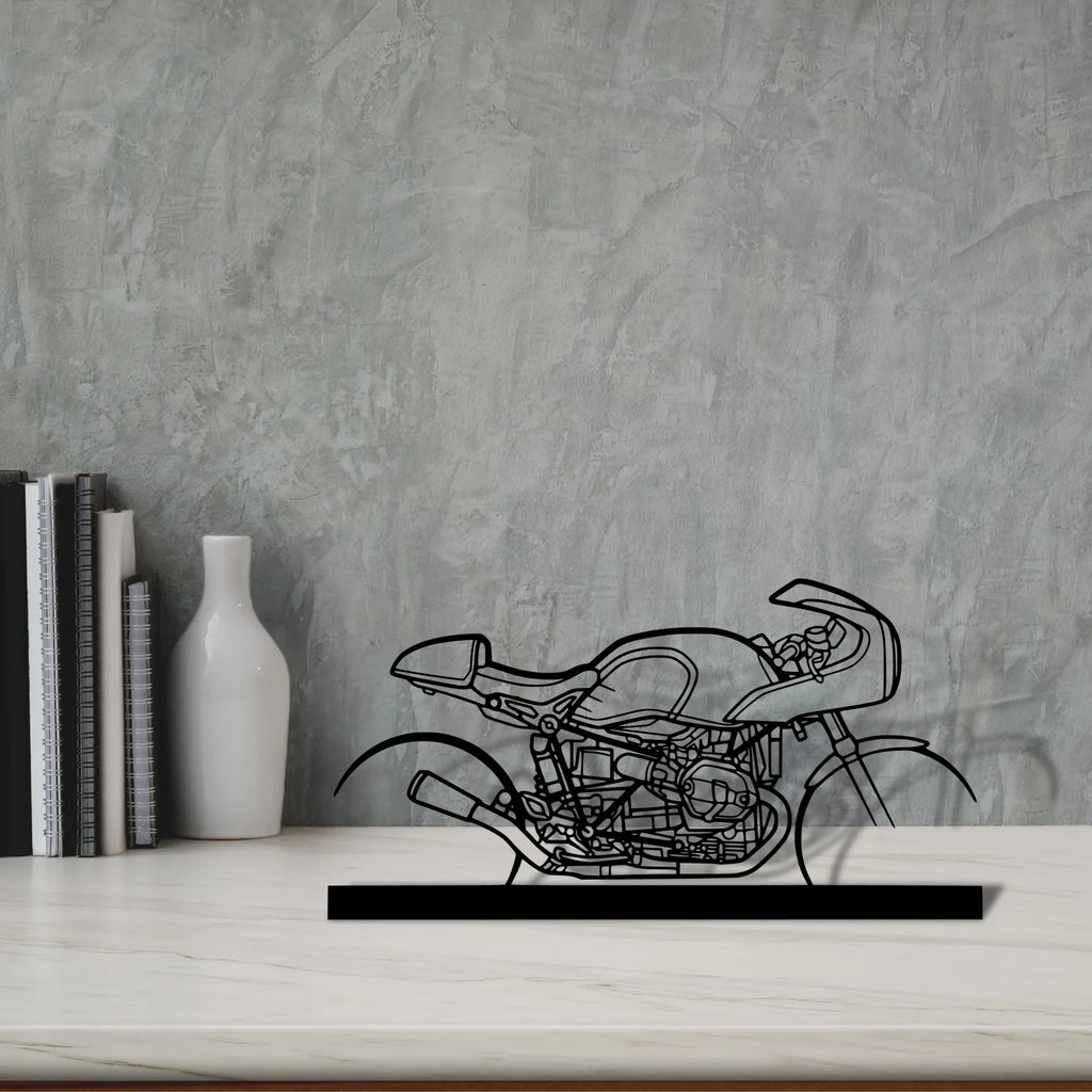r-nine-t-racer-2019 Silhouette Metal Art Stand - Tinvibe